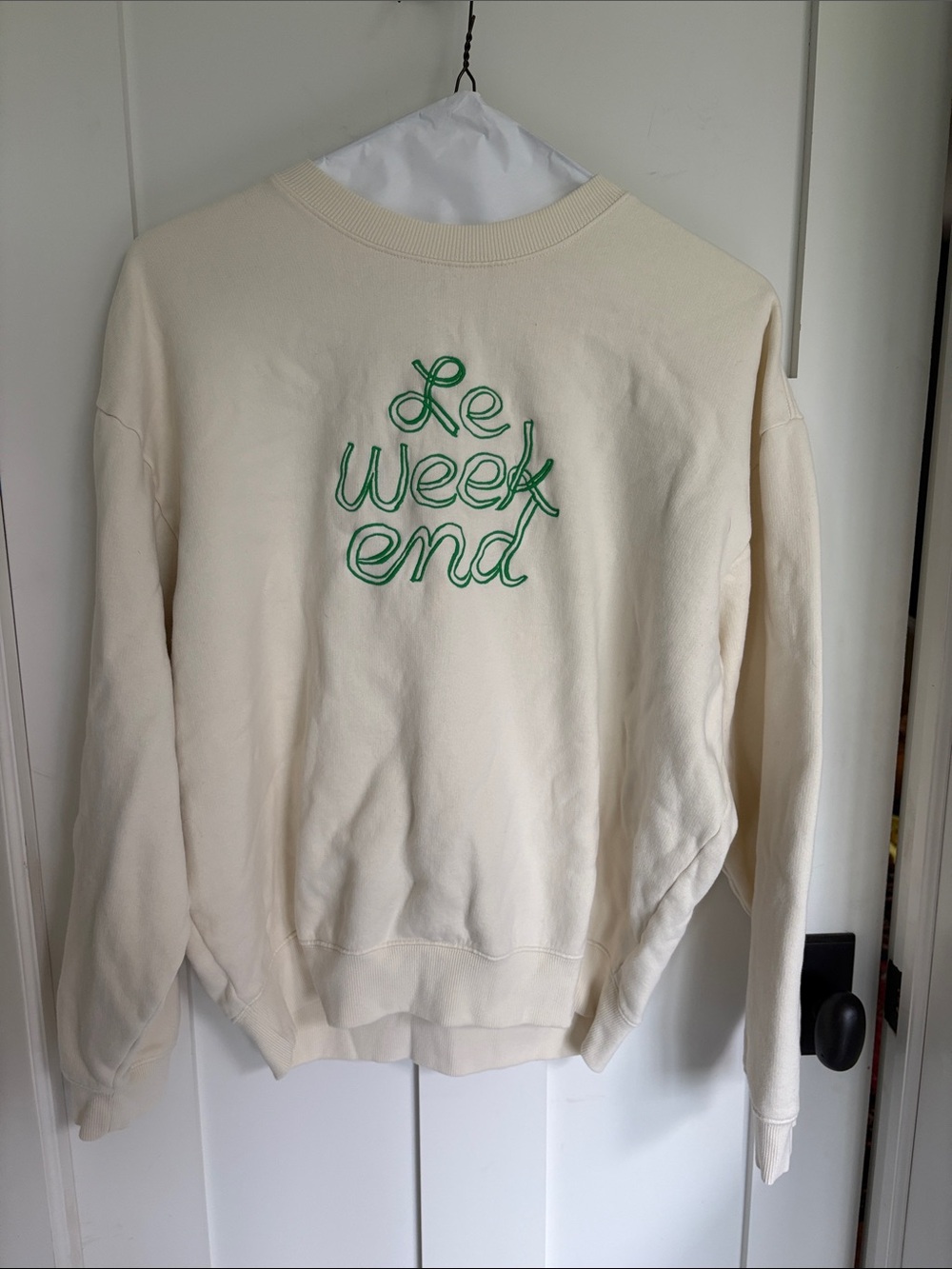 Claire V oversized Le Week End sweatshirt